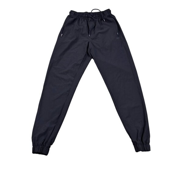 Leg3nd Mens Black Jogger Pants S 92% Polyester & 8% Spandex Elastic Waist Made I - Picture 1 of 11